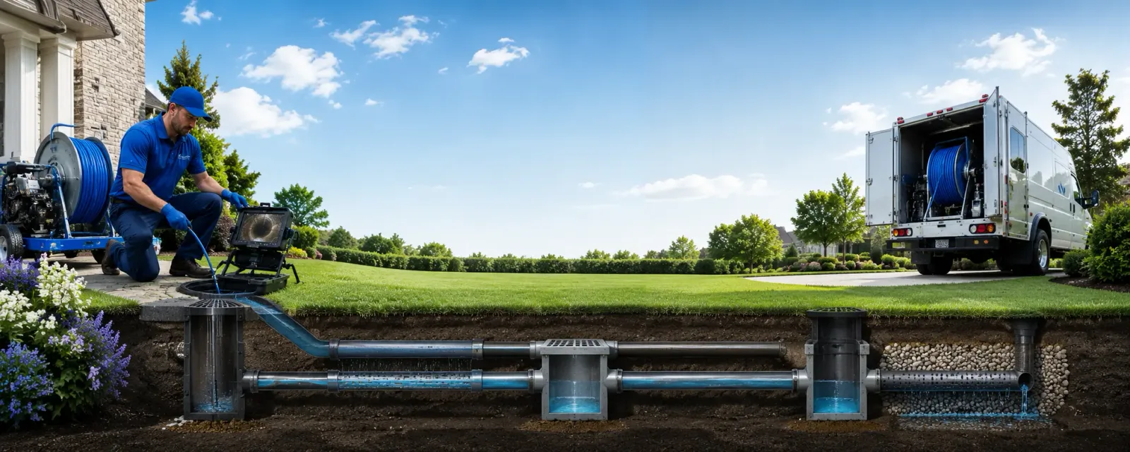 Outdoor drain cleaning information for Maineville, OH
